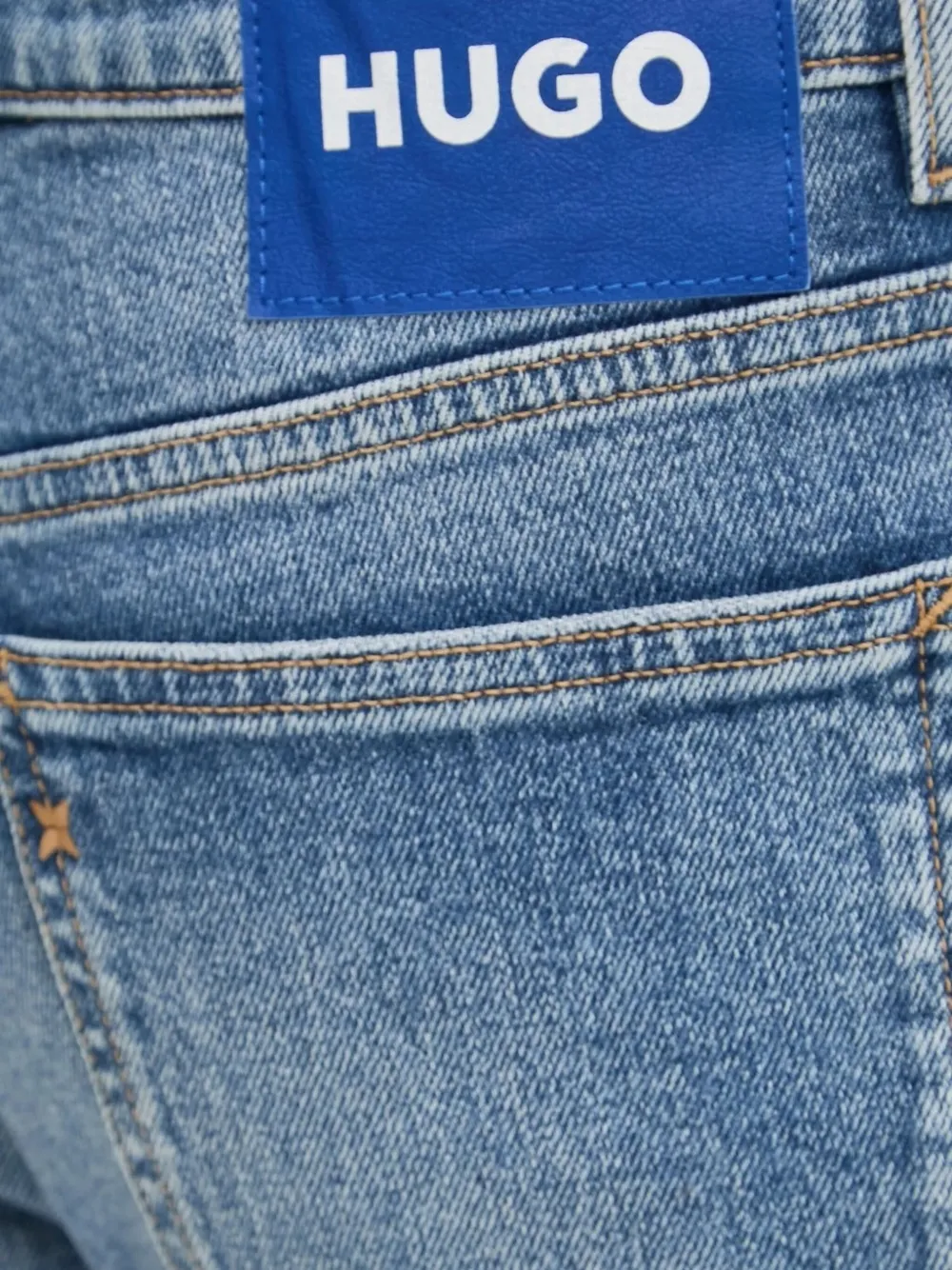 HUGO Straight jeans Blauw