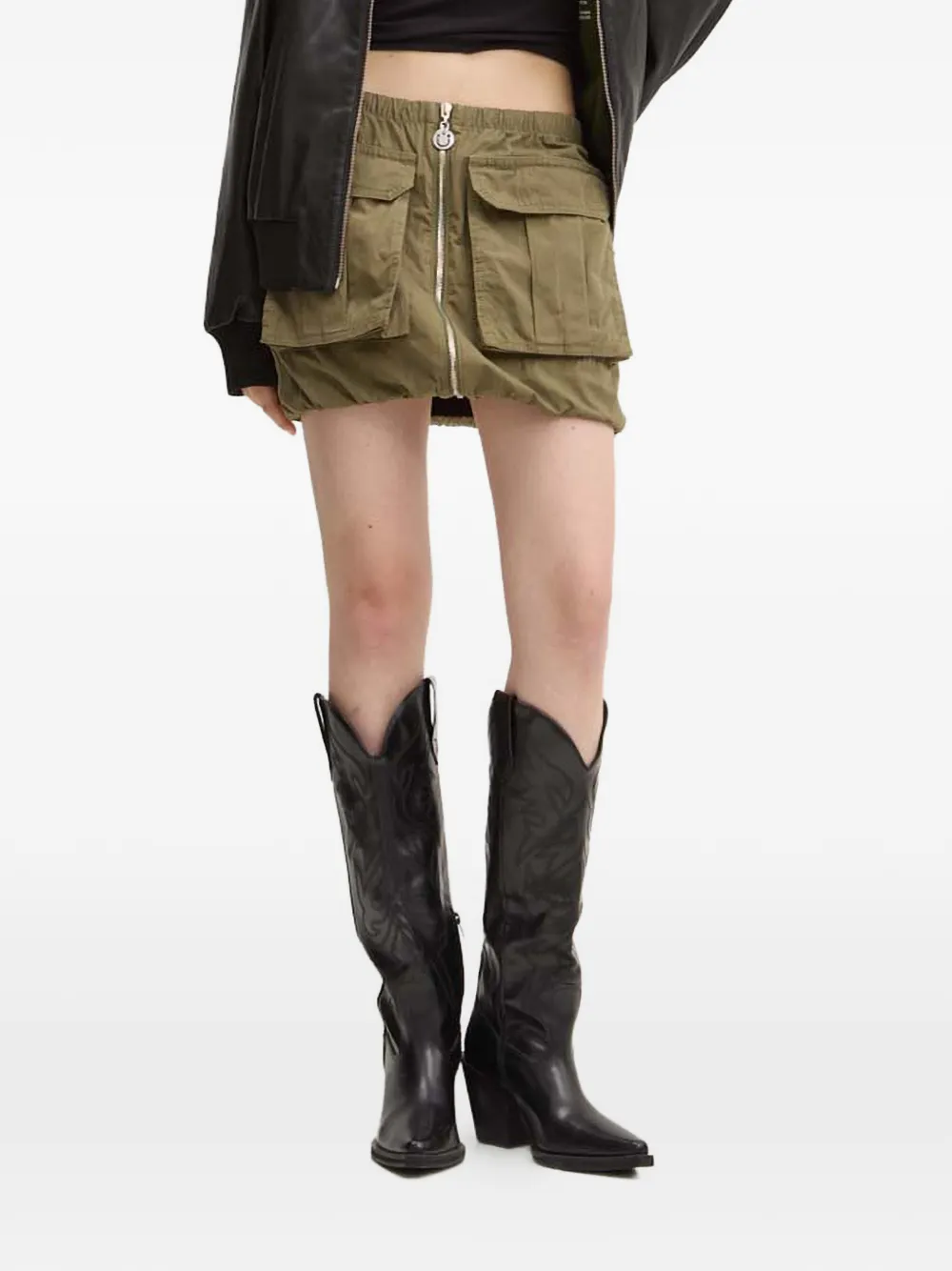 HUGO minifalda con cremallera | verde | Image 1