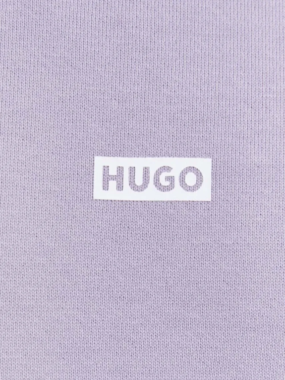 HUGO Sweater met logoprint Paars