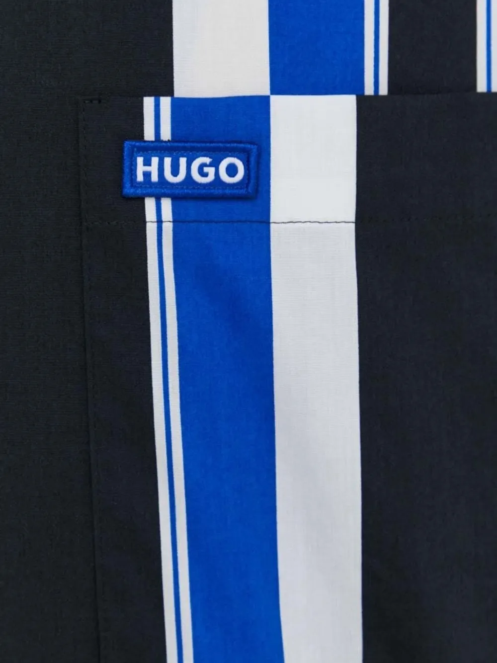 HUGO Gestreepte overhemd Zwart