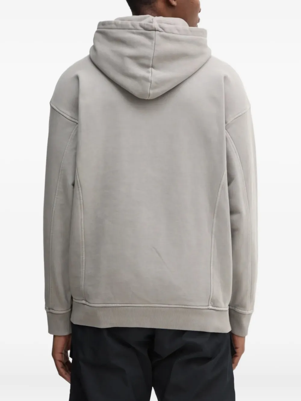 HUGO Katoenen hoodie Grijs