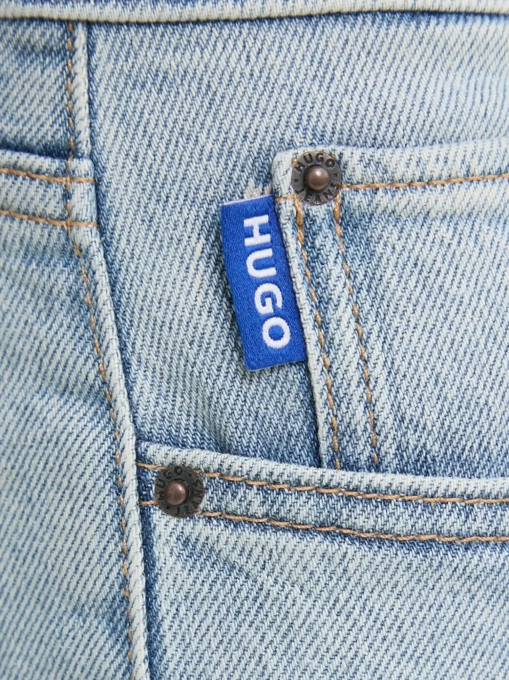 HUGO Slim-fit jeans Blauw