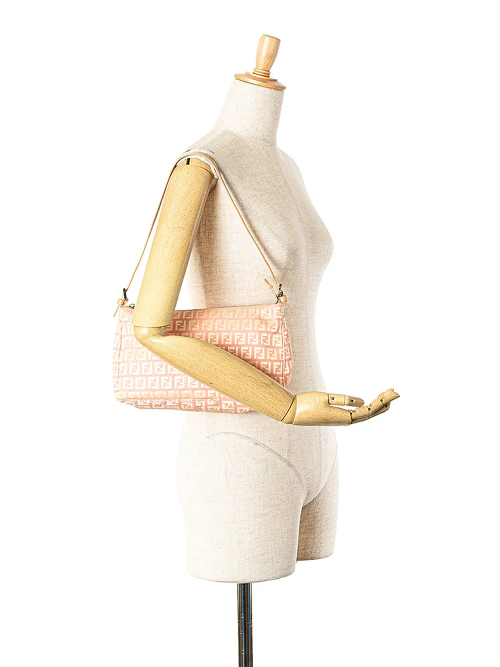Fendi Pre-Owned 2000-2010 Zucchino Canvas Pochette shoulder bag - Roze