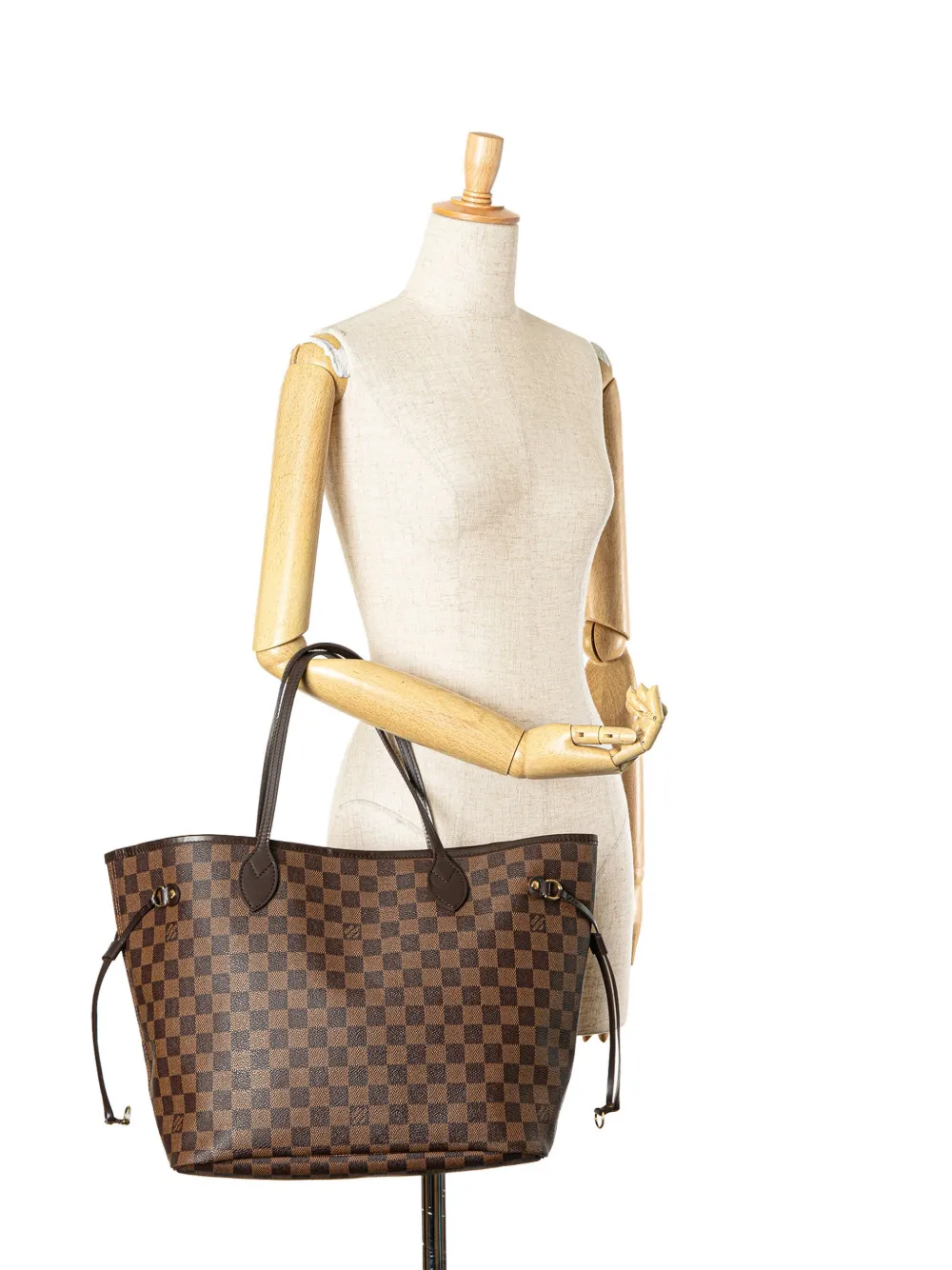 Louis Vuitton Pre-Owned 2009 Damier Ebene Neverfull MM tote bag - Bruin