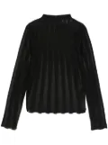 REMAIN fine-knit long-sleeve T-shirt - Black