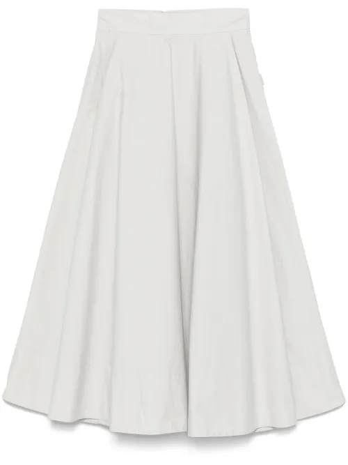 REMAIN jupe longue en coton - Gris - REMAIN - Modalova
