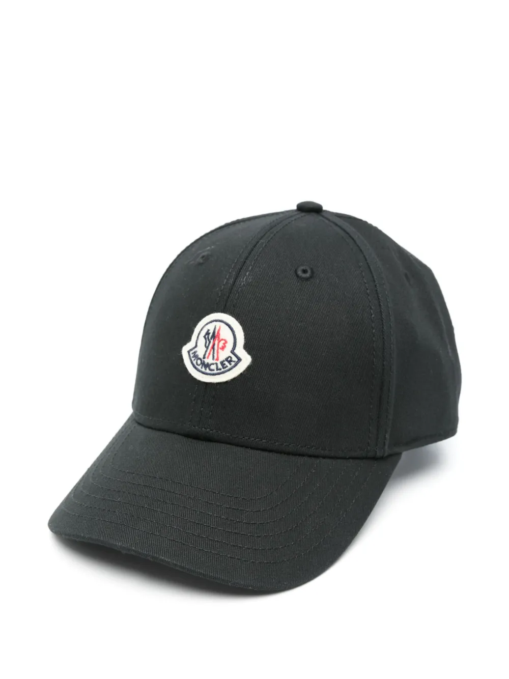 Moncler Pet met logopatch Zwart