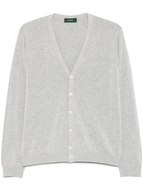 Zanone fine-ribbed cardigan