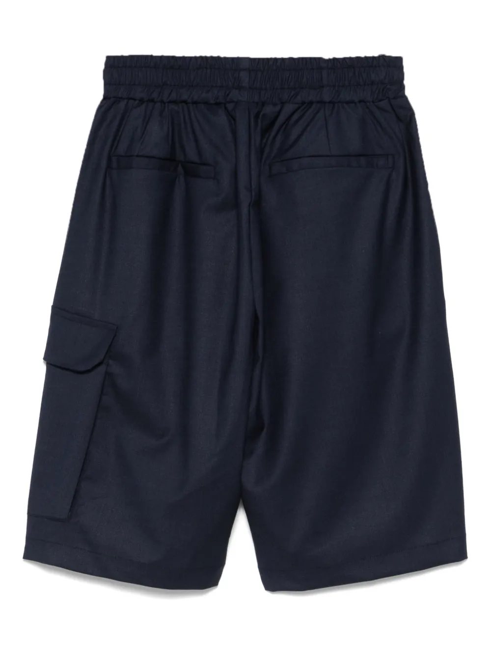 Family First elastic-waist shorts - Blauw