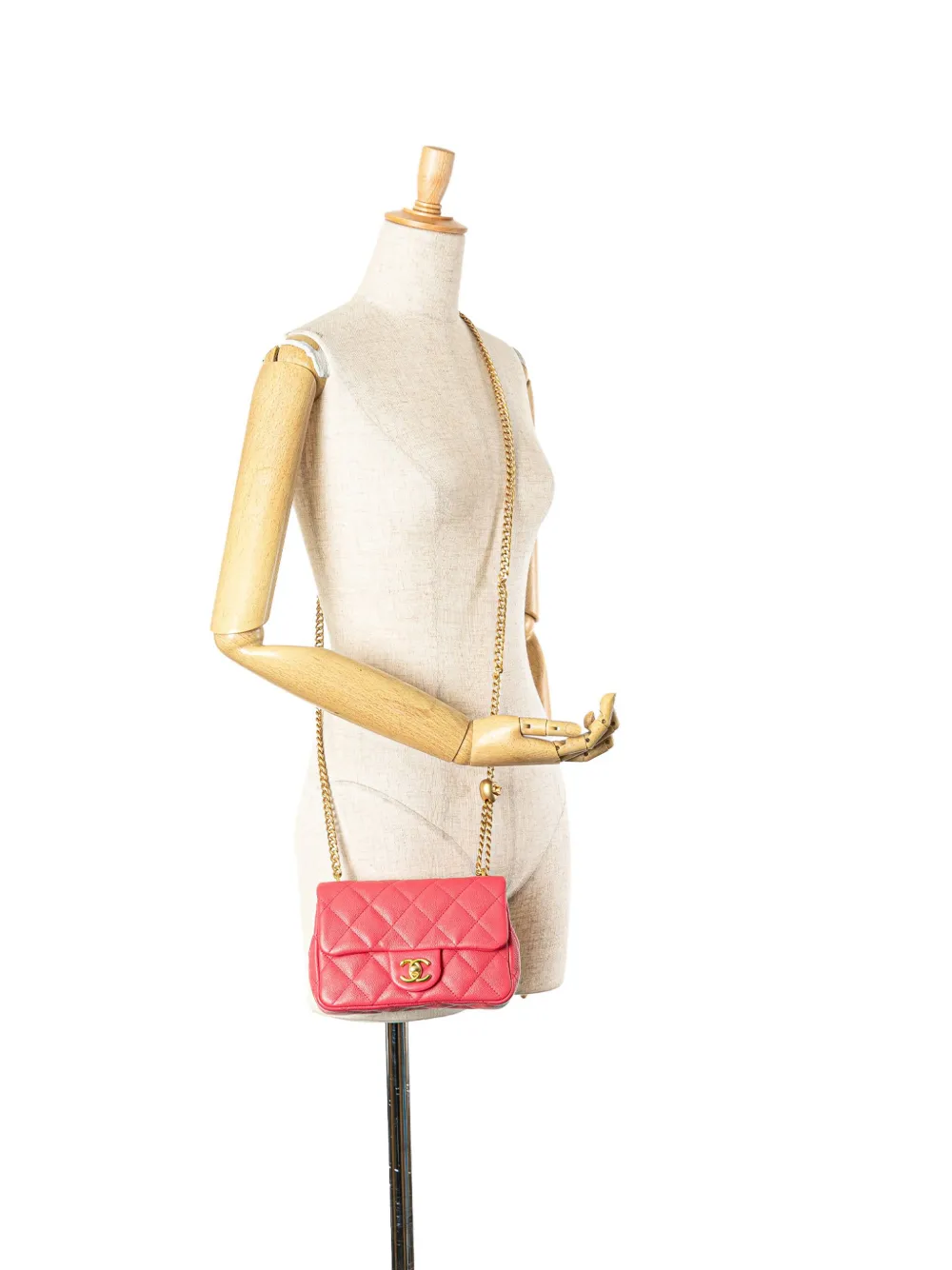 CHANEL Pre-Owned 2021-2024 Mini Quilted Caviar Sweetheart Flap crossbody bag | Pre-Owned | Image 2