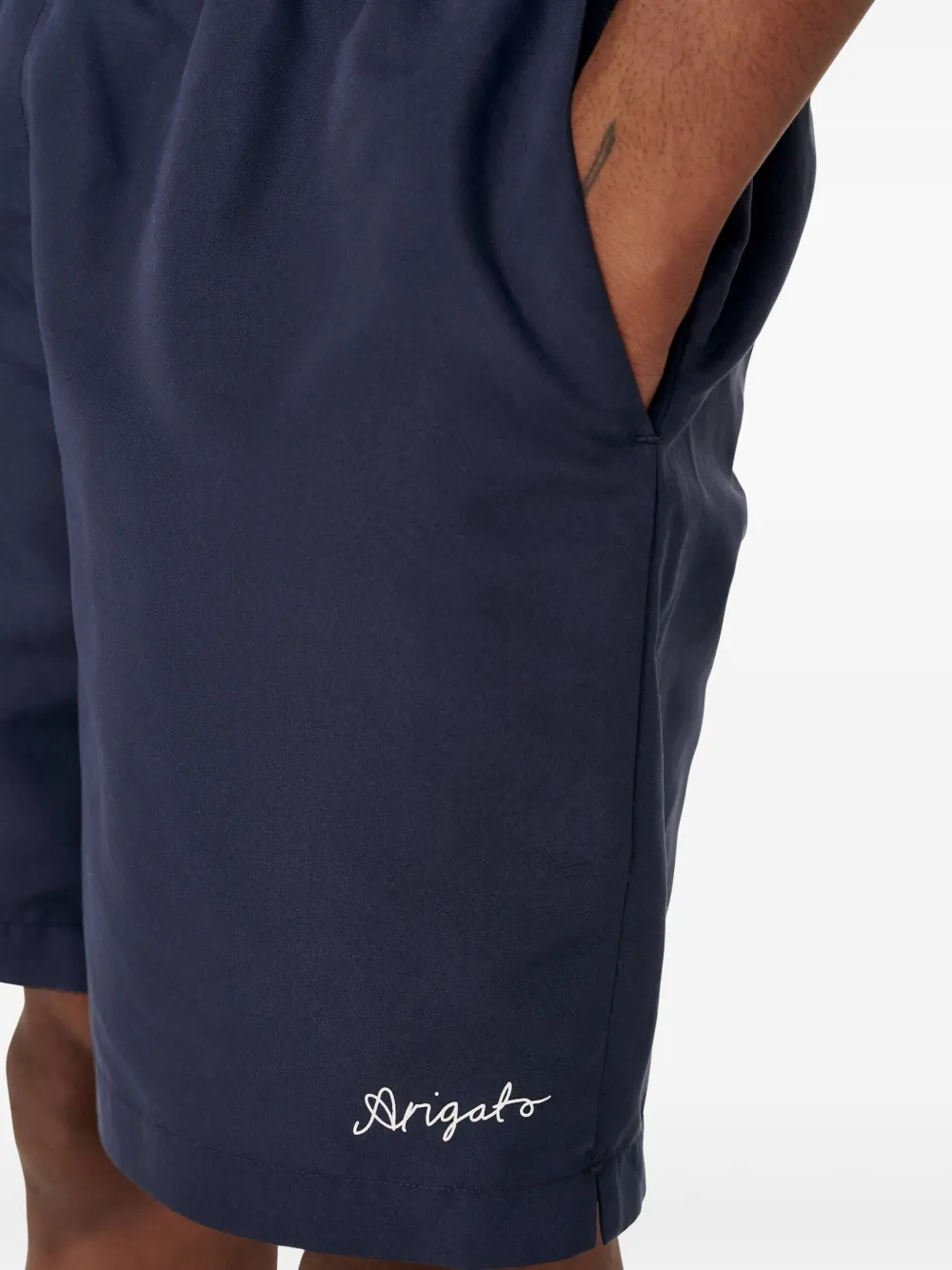 Axel Arigato Zwembroek met print Blauw