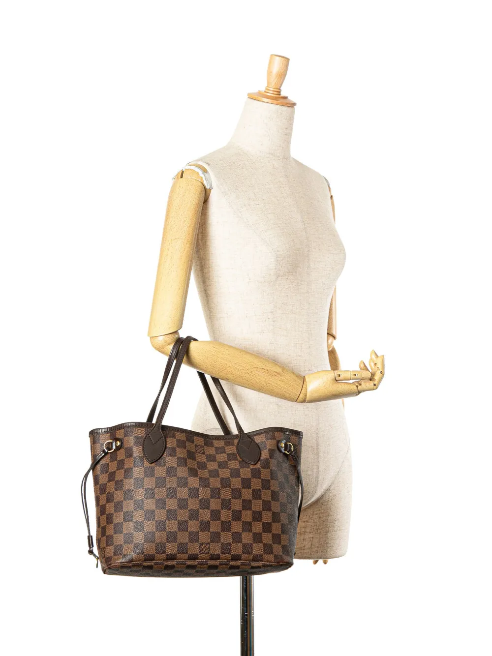 Louis Vuitton Pre-Owned 2008 Damier Ebene Neverfull PM tote bag - Bruin