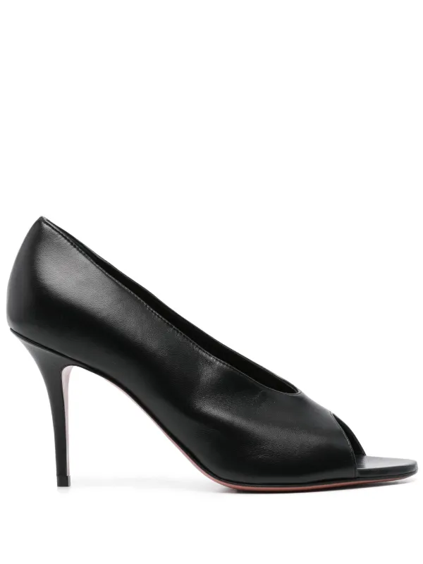 Amina Muaddi 90mm Julianne Pumps in Black