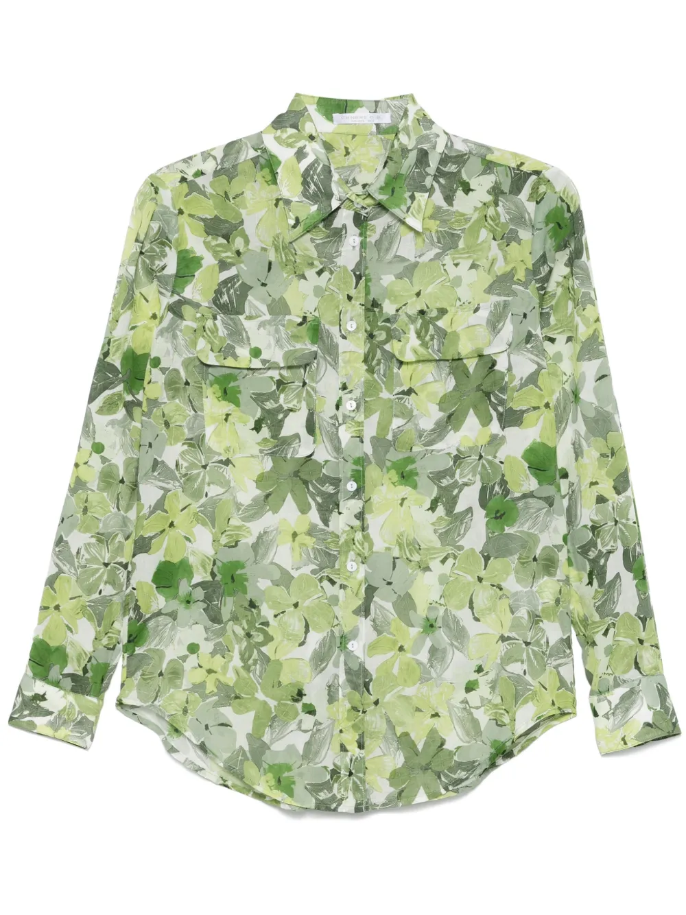 floral-print shirt