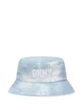 Dkny Kids tie-dye bucket hat - Blue