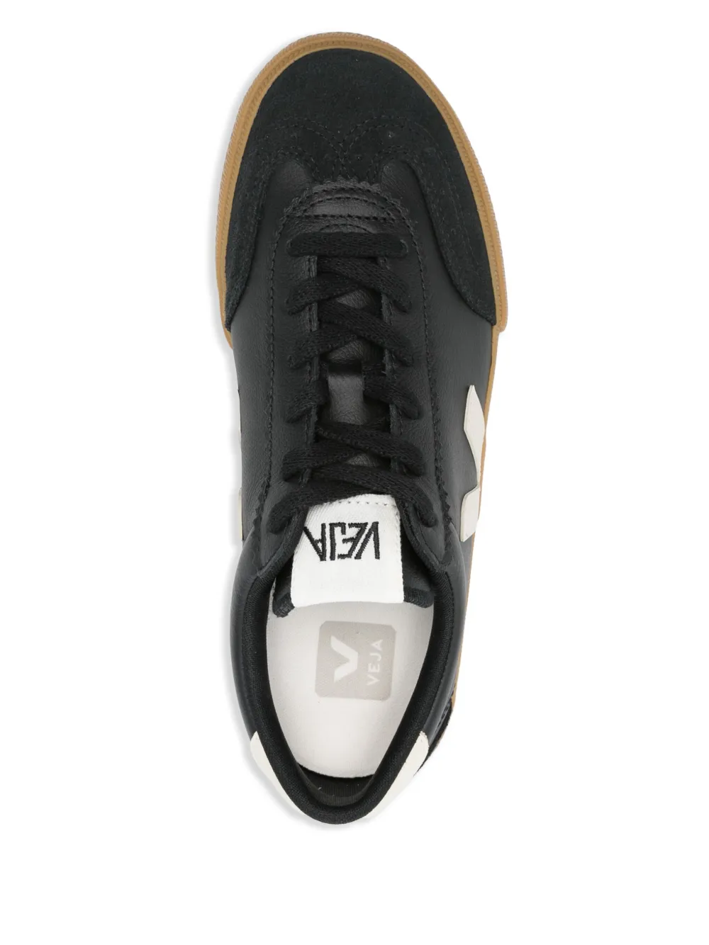 VEJA Volley O.T leren sneakers Zwart