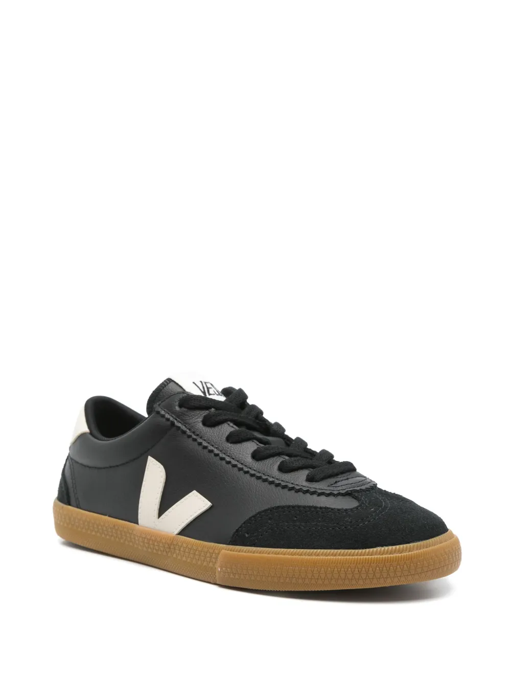 VEJA Volley O.T leren sneakers Zwart