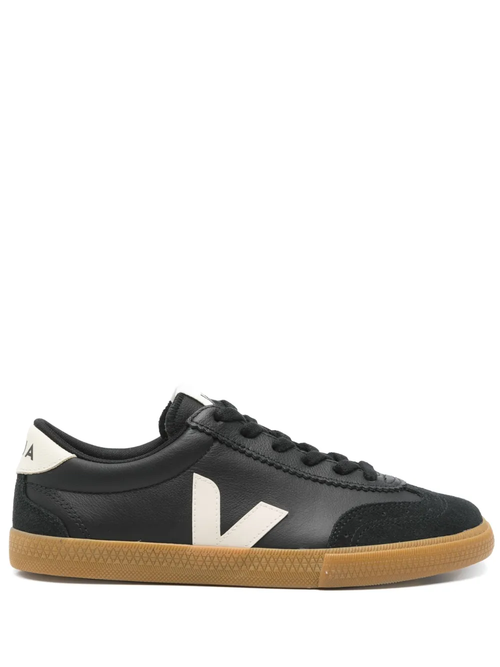 VEJA Volley O.T leren sneakers Zwart