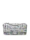 CHANEL Pre-Owned 2014 Medium Calfskin Hand Painted Graffiti Flap crossbody bag - White