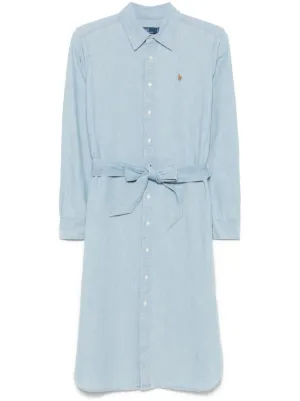 polo ralph lauren knit oxford shirt dress Polo Ralph Lauren Oxford Cory Long Sleeve Dress