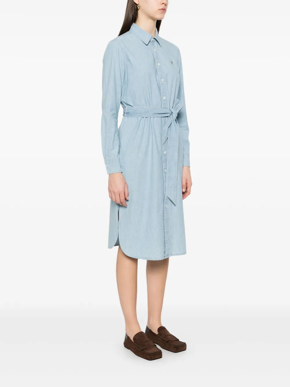 Polo Ralph Lauren Mini-jurk met geborduurd logo Blauw