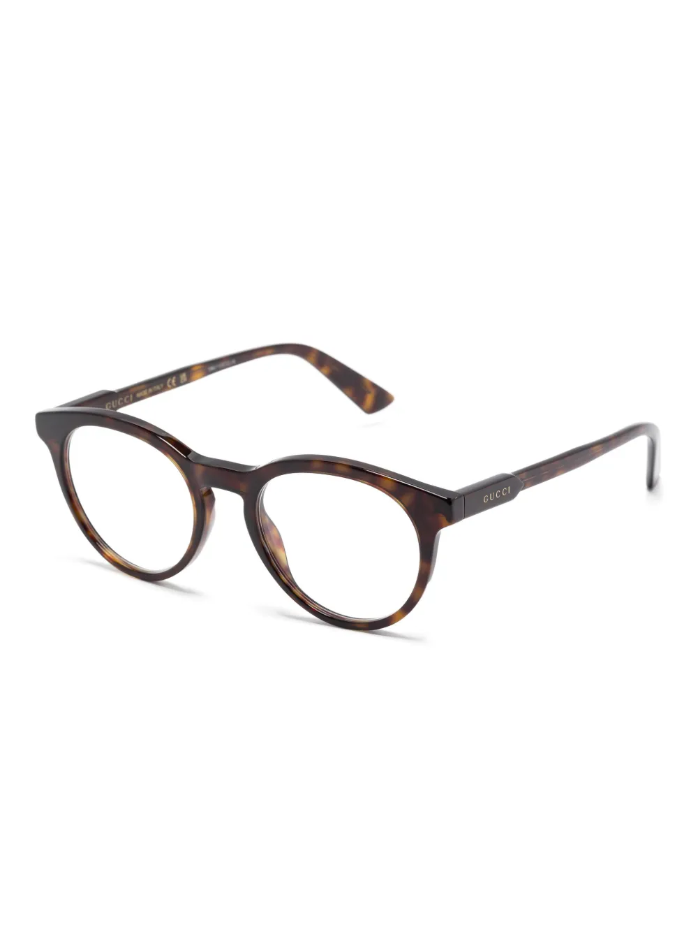 Gucci Eyewear Bril met pantos montuur - Bruin