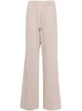 System piping-detail track pants - Neutrals