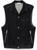 System indigo denim vest - Blue