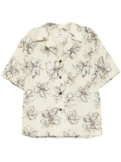 System camisa bowling con estampado floral