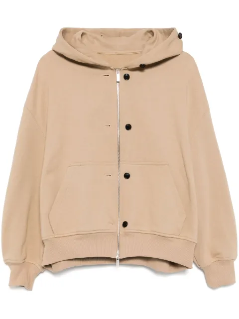 System buttoned hoodie
