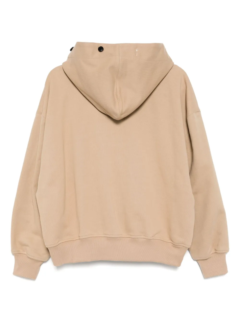 System Hoodie met knopen - Beige