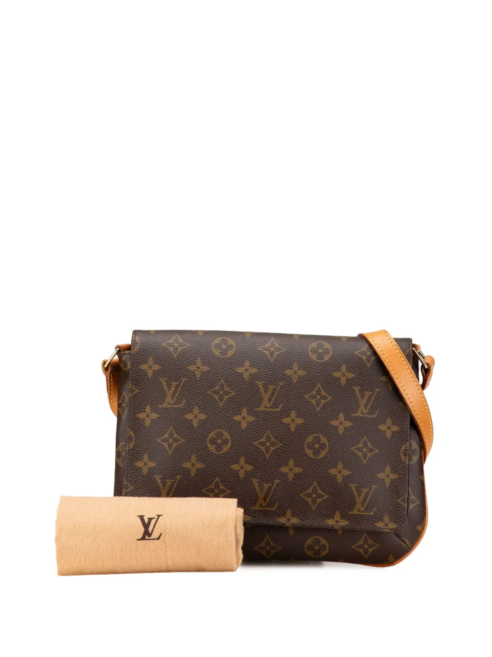 Louis Vuitton Pre-Owned 2000 Monogram Musette Tango Long Strap crossbody bag - Bruin