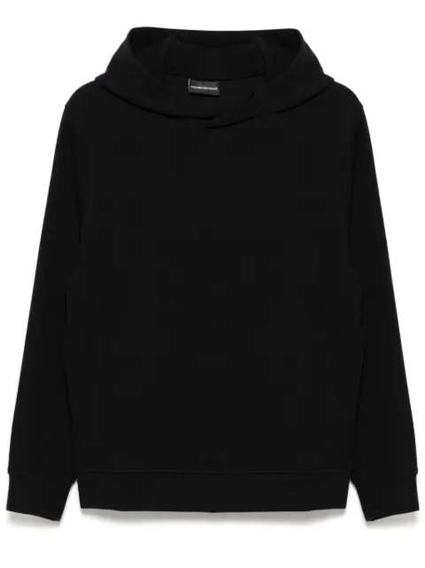 Emporio Armani logo-patch hoodie 
