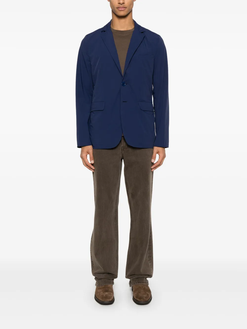 ASPESI Blazer met enkele rij knopen - Blauw