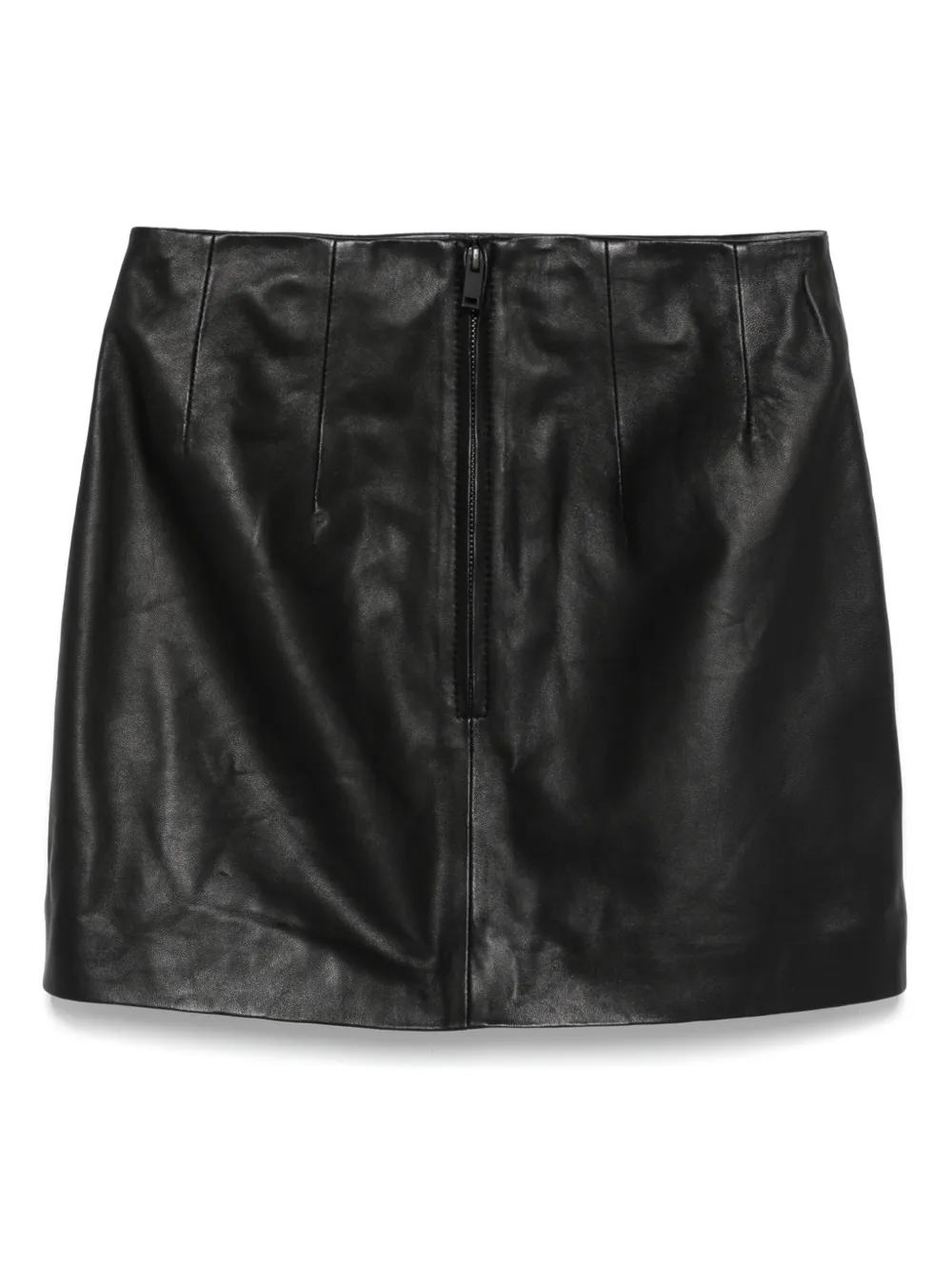 REMAIN Leren mini-rok - Zwart