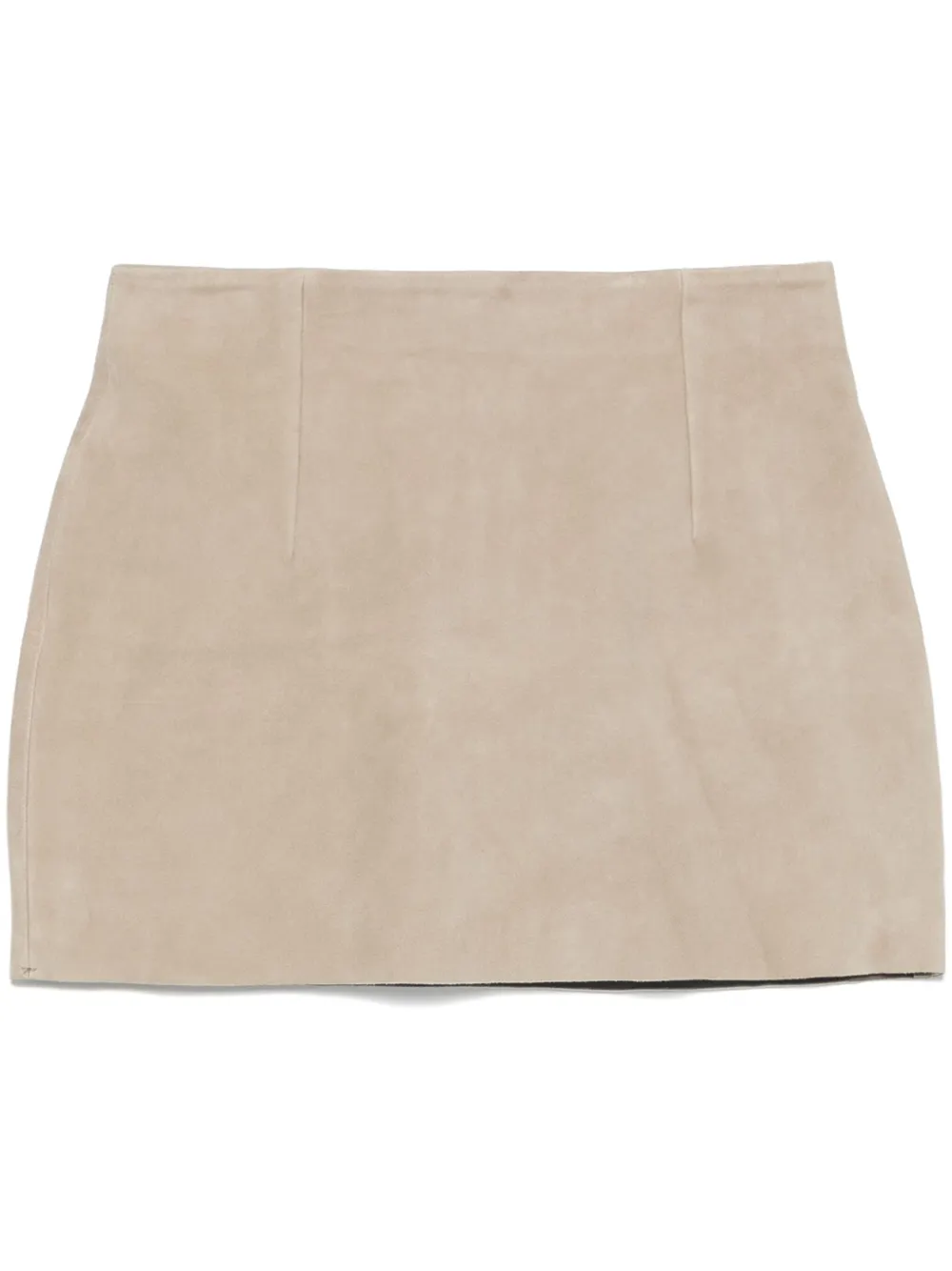 REMAIN Suède mini-rok Grijs