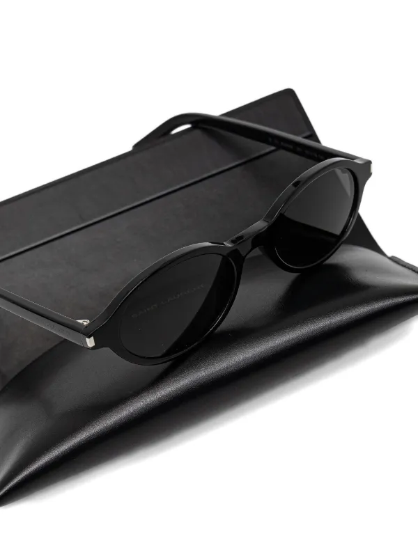 【美品】SAINT LAURENT オーバルサングラス ブラック Saint Laurent Eyewear オーバルフレーム サングラス | ブラック