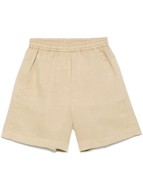 Nude twill shorts