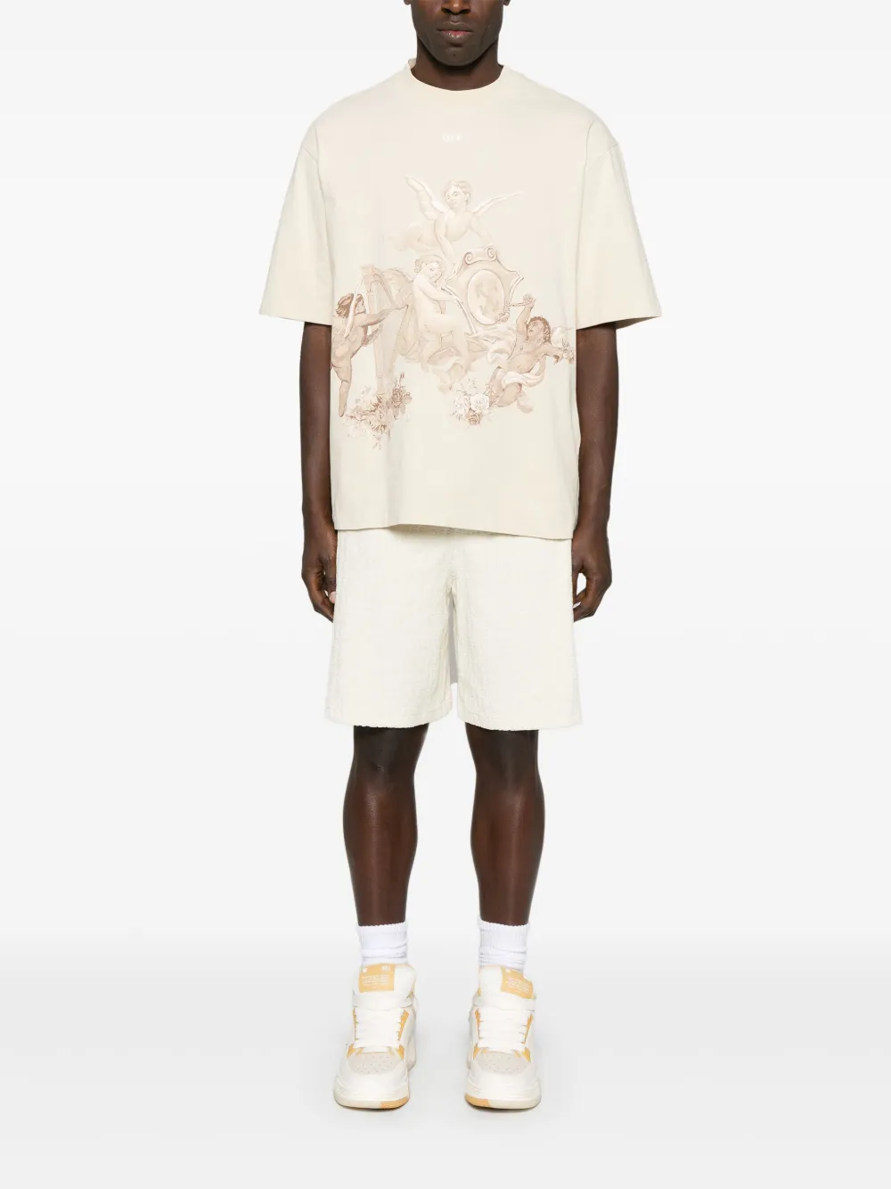 Off-White Badstof shorts - Wit