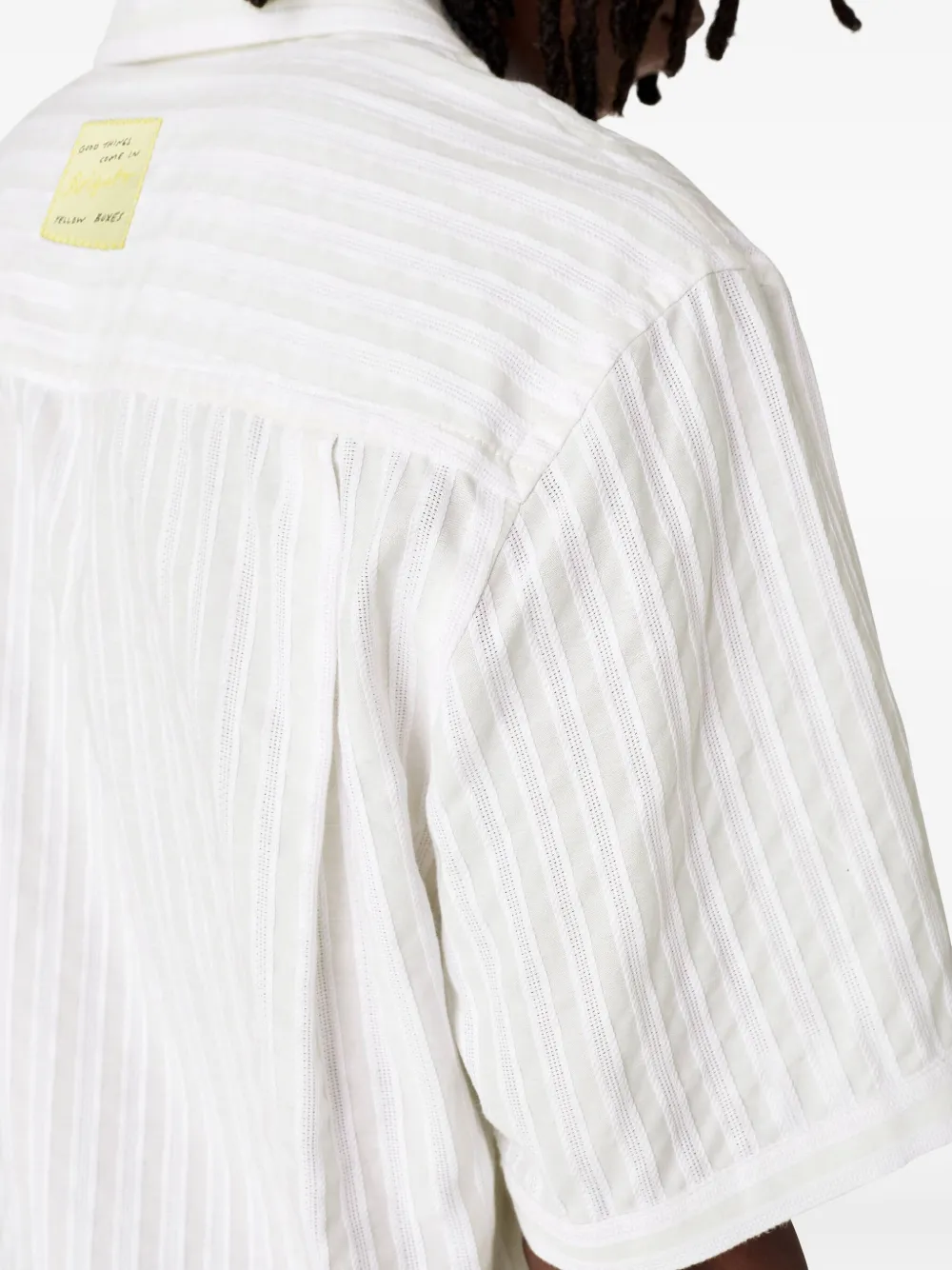 Axel Arigato Striped overhemd Beige