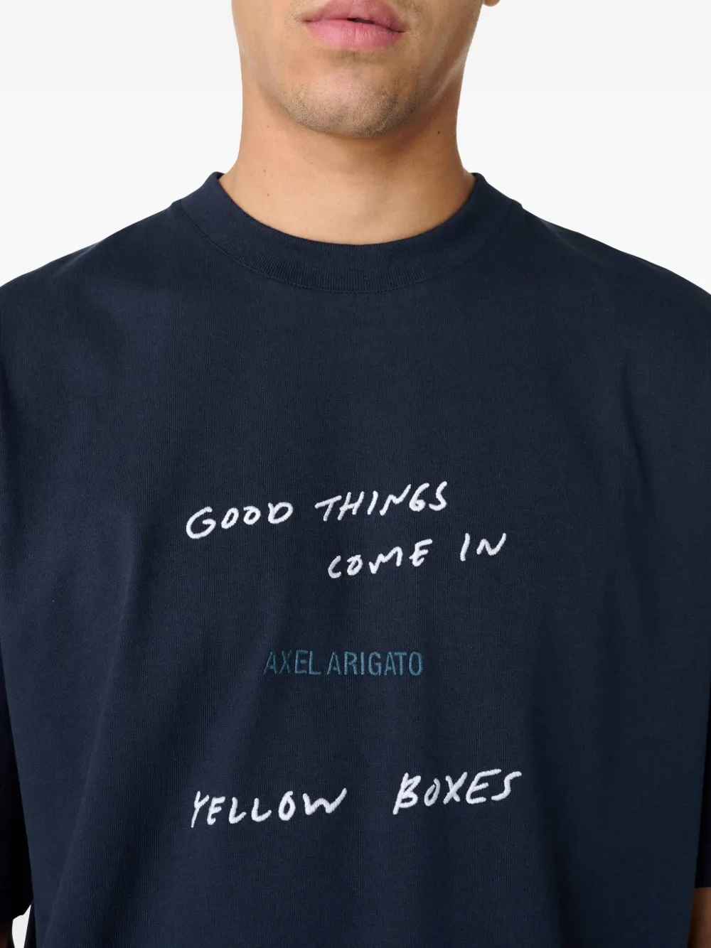 Axel Arigato Good Things T-shirt Blauw