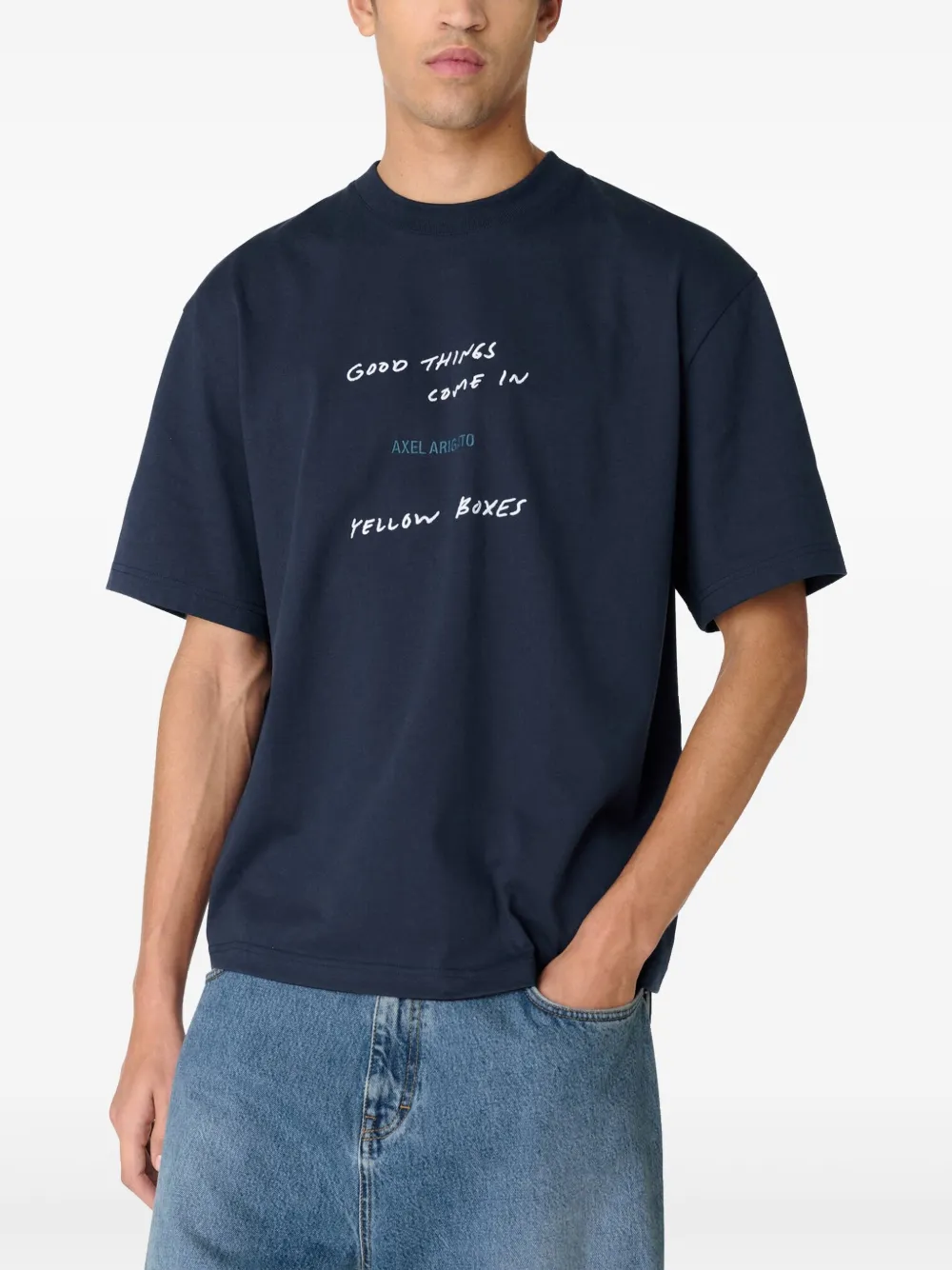 Axel Arigato Good Things T-shirt Blauw