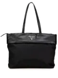 Prada Pre-Owned 2000-2024 Nappa Trimmed Tessuto satchel - Black