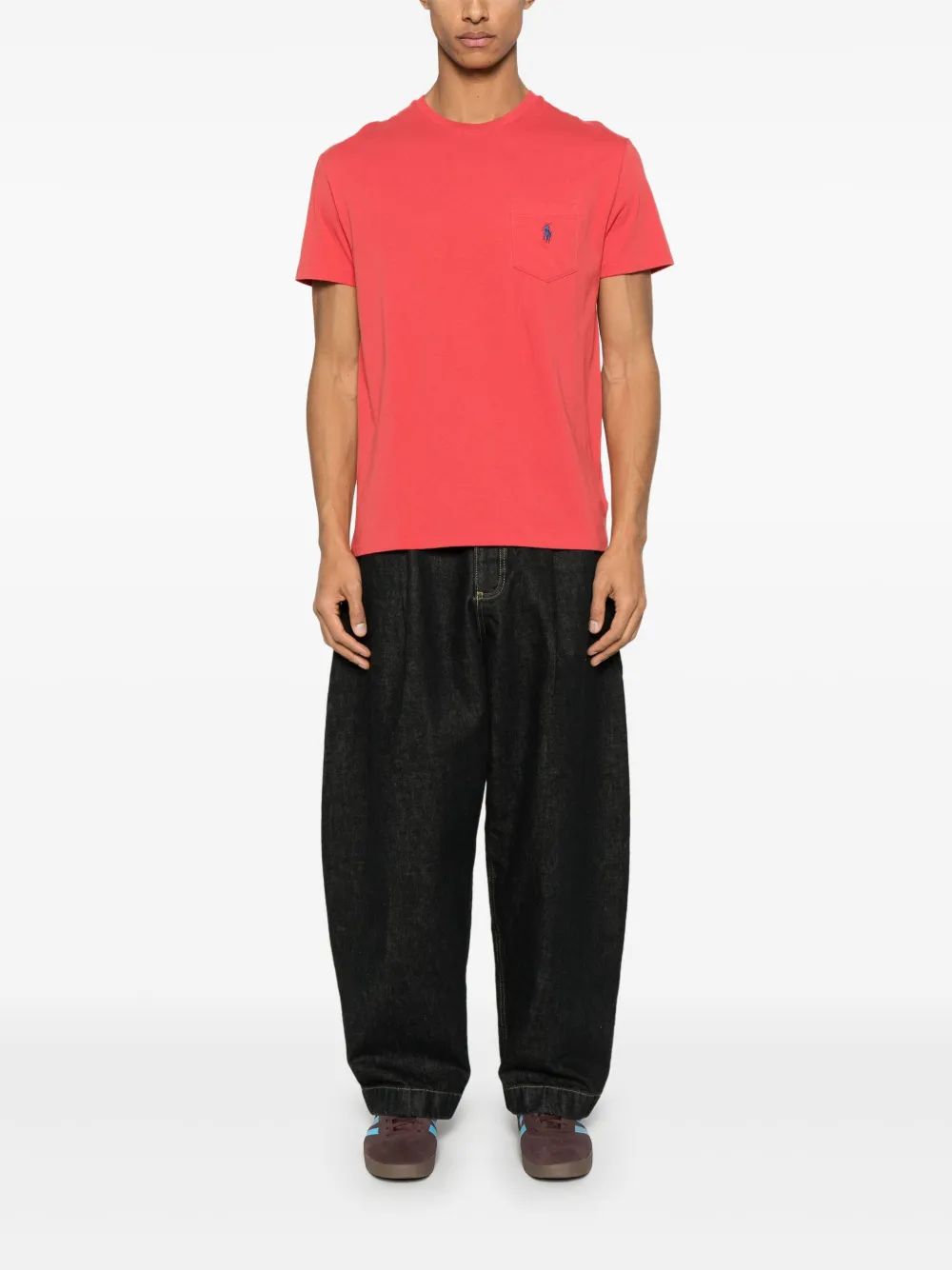 Polo Ralph Lauren T-shirt met borduurwerk - Rood