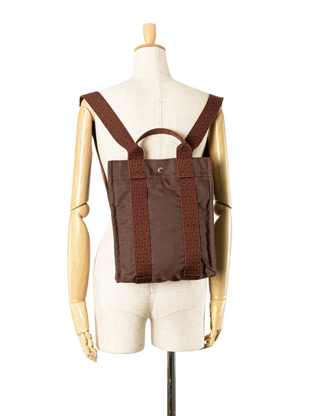 Hermès Pre-Owned 20th Century Herline Canvas PM backpack - Bruin