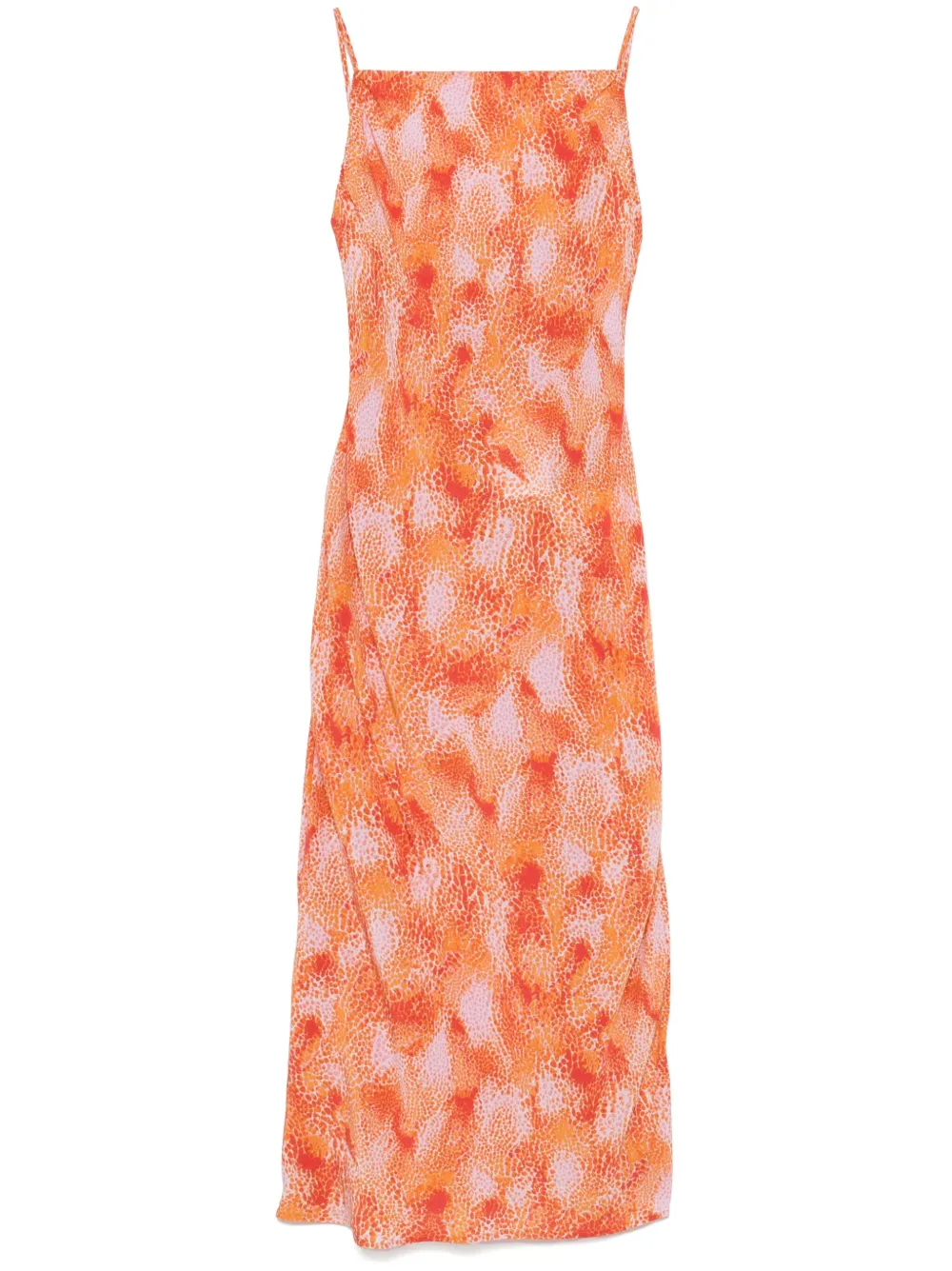 IRO Maxi-jurk met print Oranje