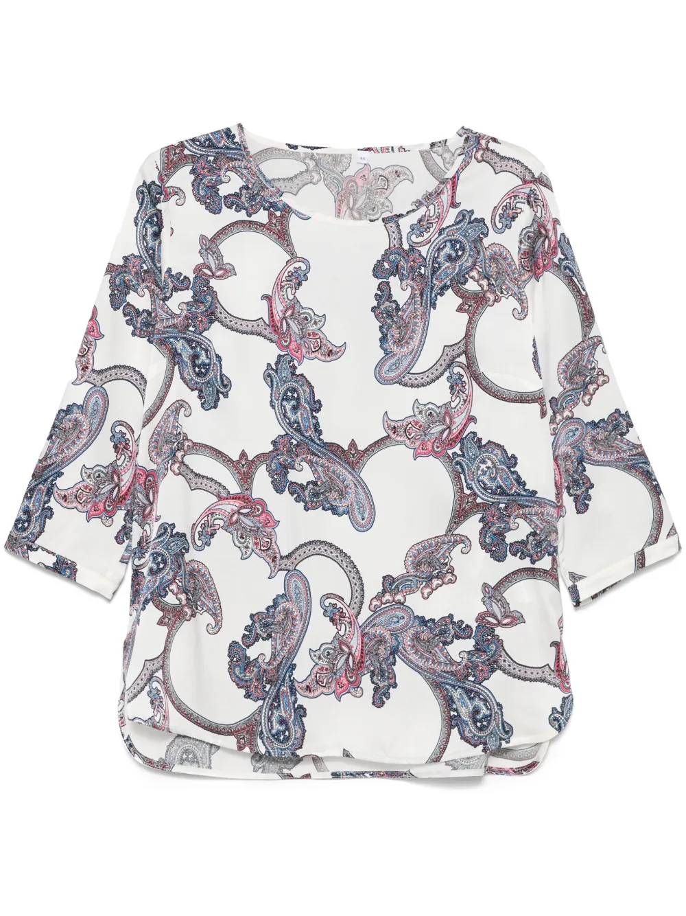 graphic-print blouse