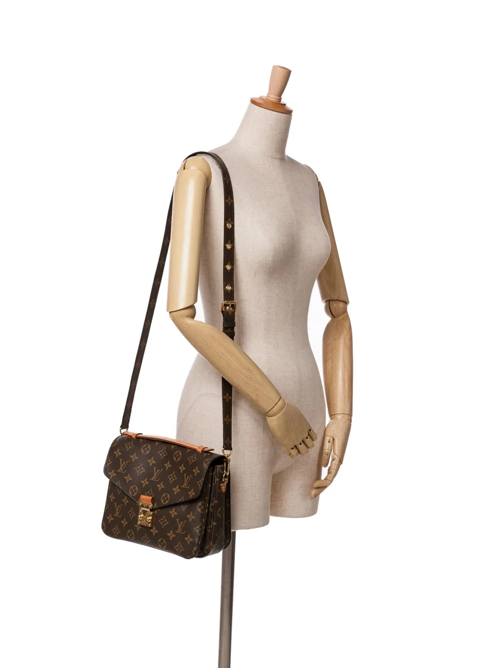 Louis Vuitton Pre-Owned 2018 Monogram Pochette Metis satchel - Bruin