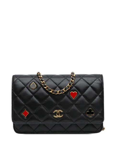 CHANEL Pre-Owned 2021-2024 Quilted Lambskin Coco Casino Wallet On Chain crossbody bag