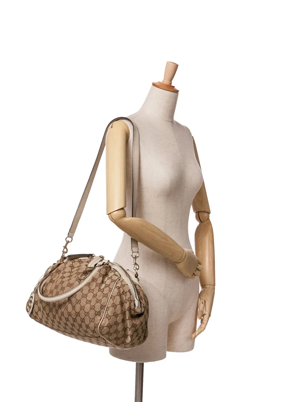 Gucci Pre-Owned 2000-2015 GG Canvas Sukey satchel - Bruin